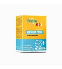 Ri̇na Kids 50 Faktör Tüm Ciltler İçin Leke Karşıtı Nemlendirici Yağsız Suya Dayanıklı Yüz Güneş Kremi 100 ml