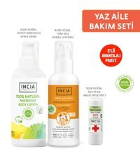 Incia Lotion 50 Faktör Tüm Ciltler İçin Leke Karşıtı Nemlendirici Yağsız Suya Dayanıklı Yüz ve Vücut Güneş Kremi 100 ml