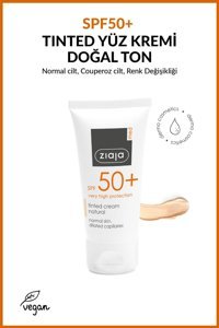 Ziaja Renkli 50 Faktör Tüm Ciltler İçin Nemlendirici Kapatıcılı Suya Dayanıklı Yüz ve Vücut Güneş Kremi 50 ml
