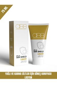 Abb Sun Shield Liquid 50 Faktör Yağlı Ciltler İçin Nemlendirici Suya Dayanıklı Yüz Güneş Losyonu 75 ml
