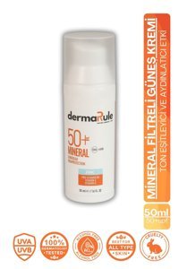 Dermarule Protection 50 Faktör Tüm Ciltler İçin Leke Karşıtı Nemlendirici Yağsız Suya Dayanıklı Yüz ve Vücut Güneş Kremi 50 ml