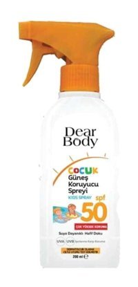 Dear Deer 50 Faktör Tüm Ciltler İçin Nemlendirici Suya Dayanıklı Vücut Güneş Kremi 200 ml