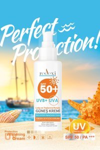 Redexi 50 Faktör Tüm Ciltler İçin Leke Karşıtı Nemlendirici Yağsız Suya Dayanıklı Yüz Güneş Kremi 100 ml