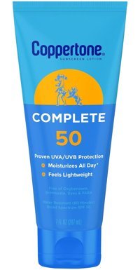 Coppertone Complete 50 Faktör Tüm Ciltler İçin Nemlendirici Suya Dayanıklı Yüz Güneş Losyonu 207 ml