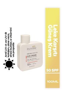 Increible Laboratories 50 Faktör Tüm Ciltler İçin Leke Karşıtı Nemlendirici Yağsız Suya Dayanıklı Yüz ve Vücut Güneş Kremi 50 ml