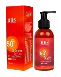 Hhs 50 Faktör Tüm Ciltler İçin Nemlendirici Suya Dayanıklı Yüz Güneş Kremi 150 ml