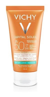 Vichy Ideal Soleil 50 Faktör Karma Yağlı Ciltler İçin Leke Karşıtı Nemlendirici Suya Dayanıklı Yüz ve Vücut Güneş Kremi 50 ml