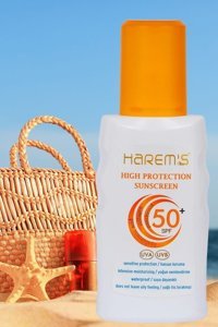 Harem'S Ottoman 50 Faktör Tüm Ciltler İçin Leke Karşıtı Nemlendirici Yağsız Suya Dayanıklı Yüz ve Vücut Güneş Kremi 180 ml