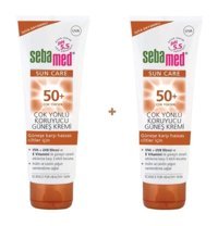 Sebamed 50 Faktör Hassas Ciltler İçin Nemlendirici Suya Dayanıklı Yüz Güneş Kremi 2x75 ml