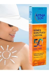 Ayna Sun 50 Faktör Tüm Ciltler İçin Nemlendirici Suya Dayanıklı Yüz Güneş Losyonu 100 ml