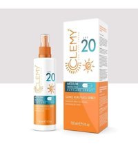 Clemy 20 Faktör Tüm Ciltler İçin Nemlendirici Suya Dayanıklı Yüz Güneş Kremi 150 ml