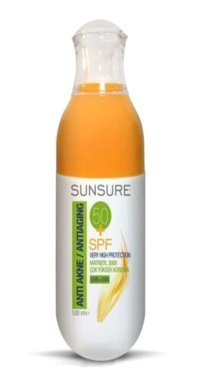Dermo Clean Sunsure Anti Aging 50 Faktör Tüm Ciltler İçin Nemlendirici Suya Dayanıklı Yüz Güneş Kremi 100 ml