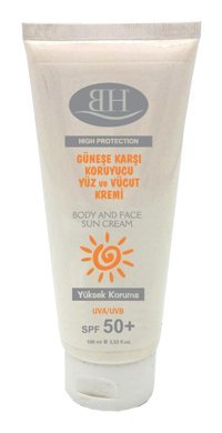 Bh 50 Faktör Tüm Ciltler İçin Nemlendirici Suya Dayanıklı Yüz ve Vücut Güneş Kremi 150 ml