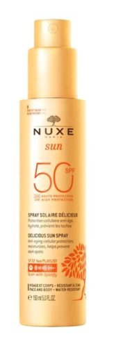 Nuxe 50 Faktör Tüm Ciltler İçin Leke Karşıtı Nemlendirici Yaşlanma Karşıtı Suya Dayanıklı Yüz ve Vücut Güneş Sütü 150 ml