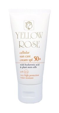 Yellow Rose Cellular 50 Faktör Tüm Ciltler İçin Leke Karşıtı Nemlendirici Yağsız Suya Dayanıklı Yüz ve Vücut Güneş Kremi 50 ml