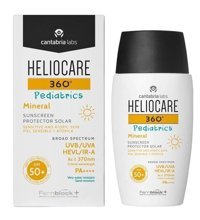 Cantabria Labs Heliocare 360 Pediatrics 50 Faktör Tüm Ciltler İçin Leke Karşıtı Nemlendirici Yağsız Suya Dayanıklı Yüz ve Vücut Güneş Kremi 50 ml