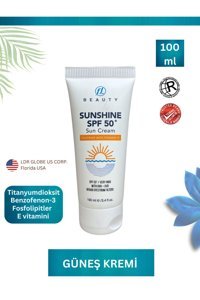 Fl Beauty 50 Faktör Tüm Ciltler İçin Nemlendirici Suya Dayanıklı Yüz Güneş Kremi 100 ml