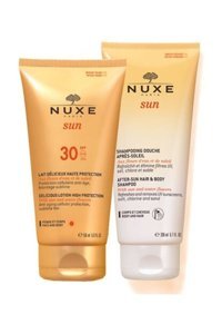 Nuxe 30 Faktör Tüm Ciltler İçin Nemlendirici Suya Dayanıklı Yüz ve Vücut Güneş Sütü 150 ml