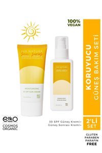 Iva Natura Sun Series 30 Faktör Tüm Ciltler İçin Leke Karşıtı Nemlendirici Yağsız Suya Dayanıklı Yüz ve Vücut Güneş Kremi 75 ml