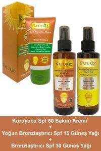 Naturix 50 Faktör Tüm Ciltler İçin Nemlendirici Suya Dayanıklı Yüz Güneş Kremi 50 ml
