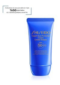Shiseido Gsc Blue Expert Sun 50 Faktör Tüm Ciltler İçin Nemlendirici Suya Dayanıklı Yüz Güneş Kremi 50 ml