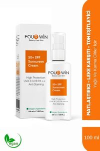 Four Win Yağlı Ciltler İçin Leke Karşıtı Güneş Kremi 100 ml