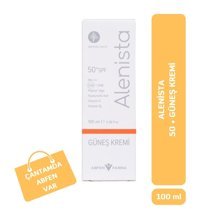 Alenista 50 Faktör Tüm Ciltler İçin Leke Karşıtı Nemlendirici Yağsız Suya Dayanıklı Yüz ve Vücut Güneş Kremi 100 ml