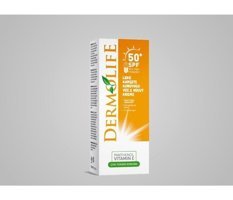 Dermolife 50 Faktör Tüm Ciltler İçin Leke Karşıtı Nemlendirici Yağsız Suya Dayanıklı Yüz ve Vücut Güneş Kremi 50 ml