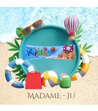 Madame Ju Kids 50 Faktör Tüm Ciltler İçin Leke Karşıtı Nemlendirici Yağsız Suya Dayanıklı Yüz ve Vücut Güneş Kremi 10 ml