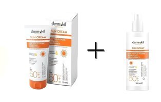 Dermokil 50 Faktör Tüm Ciltler İçin Nemlendirici Suya Dayanıklı Yüz Güneş Kremi 200 ml
