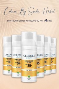 Celenes 30 Faktör Tüm Ciltler İçin Leke Karşıtı Nemlendirici Yağsız Suya Dayanıklı Yüz ve Vücut Güneş Kremi 6x50 ml