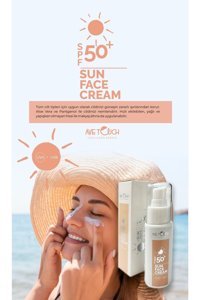 Ave Touch Ave Touch 50 Faktör Tüm Ciltler İçin Leke Karşıtı Nemlendirici Yaşlanma Karşıtı Yağsız Suya Dayanıklı Yüz Güneş Kremi 100 ml
