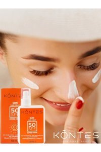 Kontes 50 Faktör Tüm Ciltler İçin Nemlendirici Suya Dayanıklı Yüz Güneş Kremi 150 ml