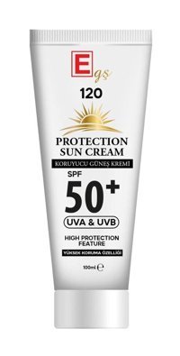 Egş Cosmeti̇cs Protection Sun 50 Faktör Tüm Ciltler İçin Leke Karşıtı Nemlendirici Yağsız Suya Dayanıklı Yüz ve Vücut Güneş Kremi 100 ml