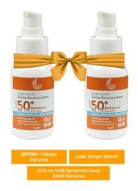 Organik Baby 50 Faktör Tüm Ciltler İçin Leke Karşıtı Nemlendirici Suya Dayanıklı Yüz Güneş Kremi 50 ml