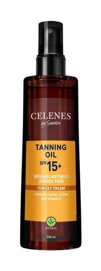 Celenes Fluid 15 Faktör Tüm Ciltler İçin Leke Karşıtı Nemlendirici Yağsız Suya Dayanıklı Yüz ve Vücut Güneş Kremi 200 ml