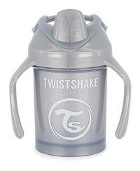 Twistshake Akıtmaz Kulplu 4+ Ay 230 ml Alıştırma Bardağı Gri