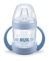 Nuk Nature Sense Akıtmaz Kulplu 6-18 Ay 150 ml Alıştırma Bardağı BeyazMor