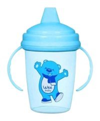 Wee Baby Enjoy Kulplu 240 ml Alıştırma Bardağı Mavi