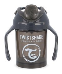 Twistshake Akıtmaz Kulplu 4+ Ay 230 ml Alıştırma Bardağı Siyah