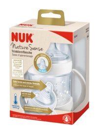 Nuk Nature Sense Kulplu 6+ Ay 150 ml Alıştırma Bardağı Beyaz Şeffaf