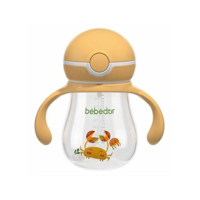 Bebedor Pipetli Kulplu 12+ Ay 260 ml Alıştırma Bardağı Çok Renkli