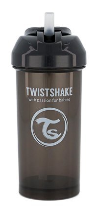 Twistshake Pipetli Kulpsuz 6+ Ay 360 ml Alıştırma Bardağı Siyah