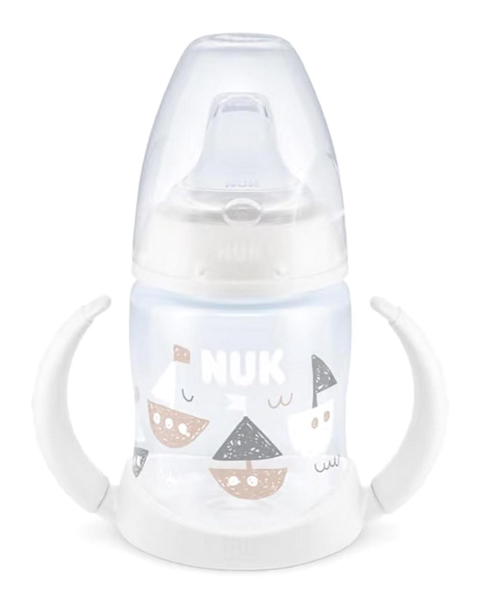 Nuk FC Plus Akıtmaz Kulplu 6-18 Ay 150 ml Alıştırma Bardağı Beyaz