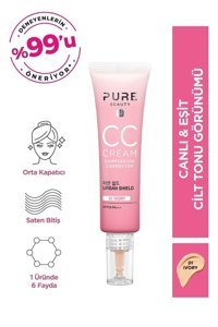 Pure Beauty Ivory Güneş Koruyuculu Işıltılı CC Krem 30 ml