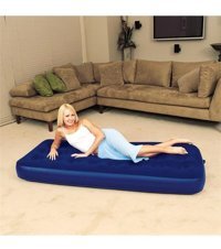 Bestway 67000 Katlanır Ev Tipi 185x76x22 cm Tek Kişilik Şişme Yatak Lacivert