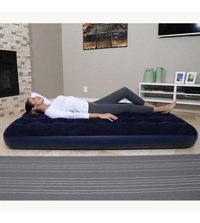 Bestway 67287 Katlanır Ev Tipi Çift Kişilik Şişme Yatak Mavi