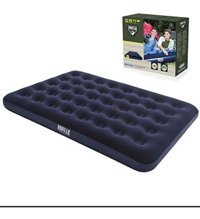 Bestway 67002 Katlanır Ev Tipi 191x137x22 cm Çift Kişilik Şişme Yatak Lacivert