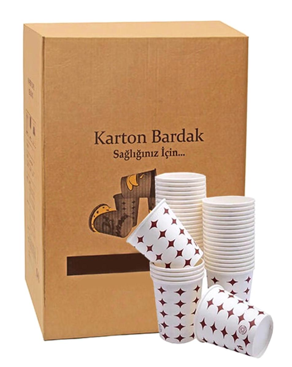 Dağyüce 4 Oz Baskılı Karton Bardak 2000'li Beyaz
