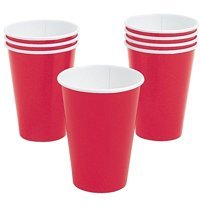 Partioutlet Karton Bardak 8'li Kırmızı